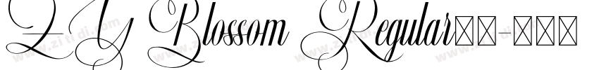 ZY Blossom Regular字体字体转换